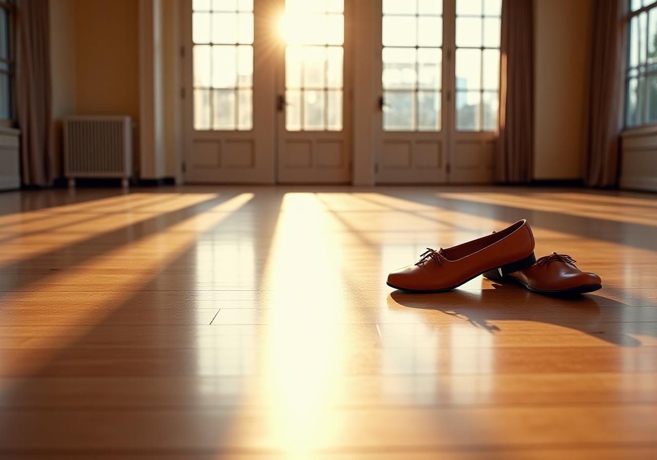 Elegantly lit ballroom dance floor representing professional standards