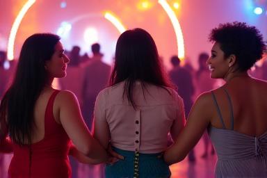 People social dancing at a gala event